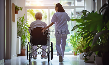 照顾老人图片-照顾老人素材-照顾老人模板图片下载-千库网