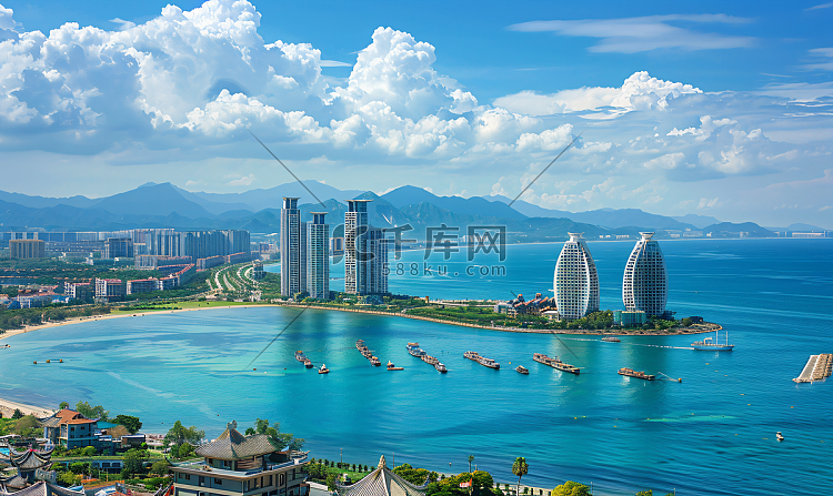 海南三亚风光高清摄影大图-千库网