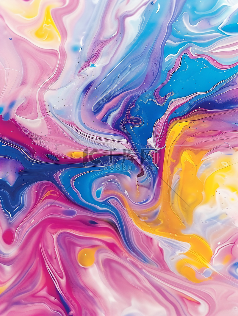 蓝色抽象油画背景图片大全-蓝色抽象油画高清照片下载-千库网