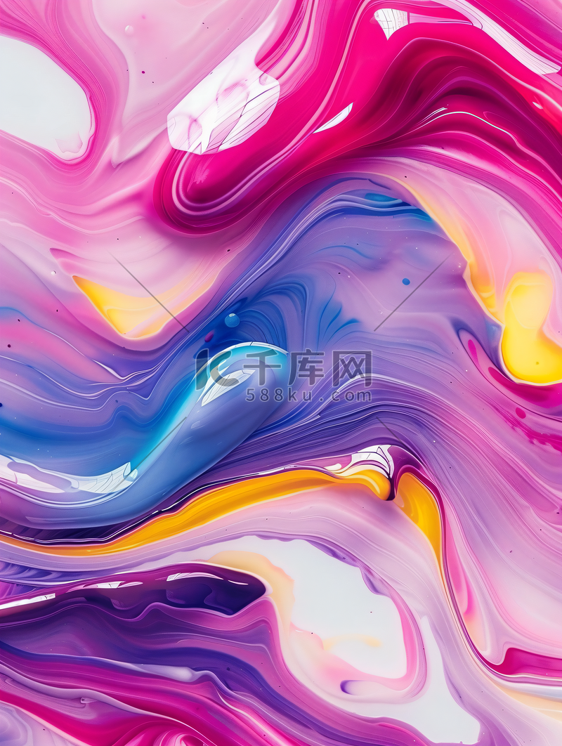 蓝色抽象油画背景图片大全-蓝色抽象油画高清照片下载-千库网