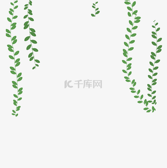 卡通植物枝条绿叶下载素材图片免费下载-千库网