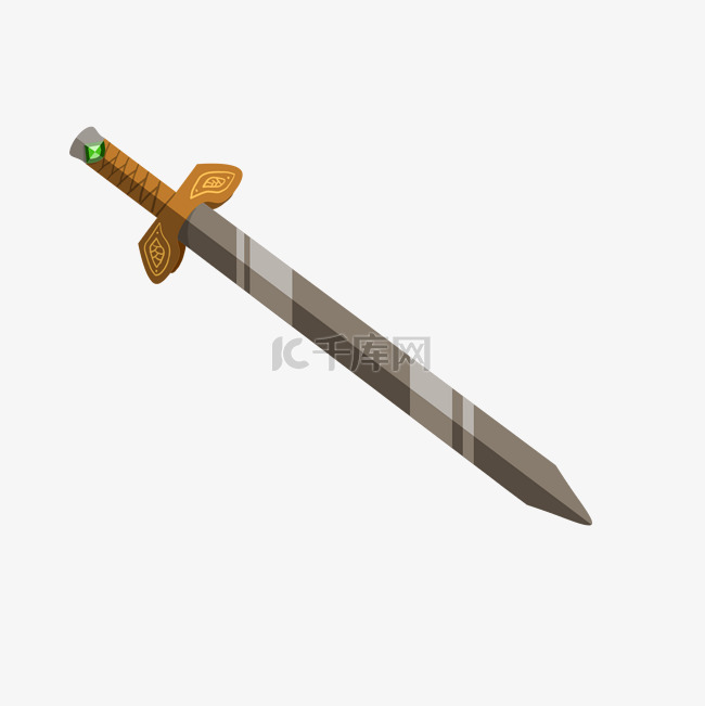 武术宝刀宝剑插画素材图片免费下载-千库网