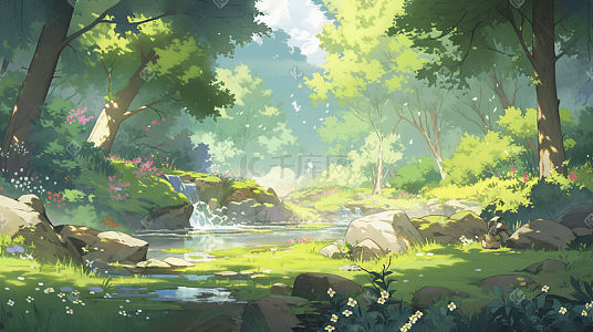 自然风景插画图片-自然风景插画设计素材免费下载-千库网