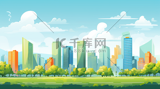 城市插画图片-城市插画设计素材免费下载-千库网