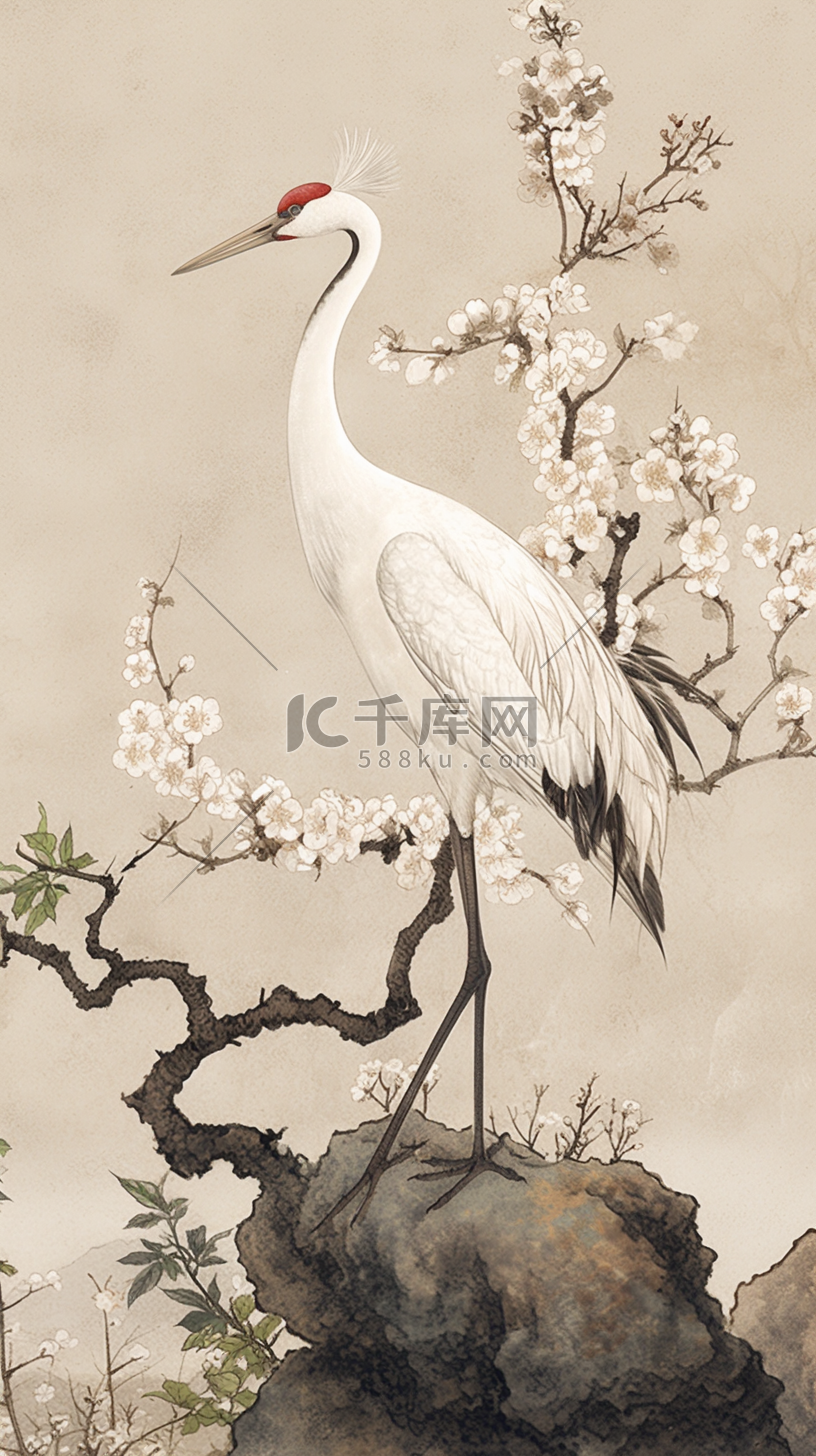 瑞鹤图图片-瑞鹤图素材-瑞鹤图模板图片下载-千库网